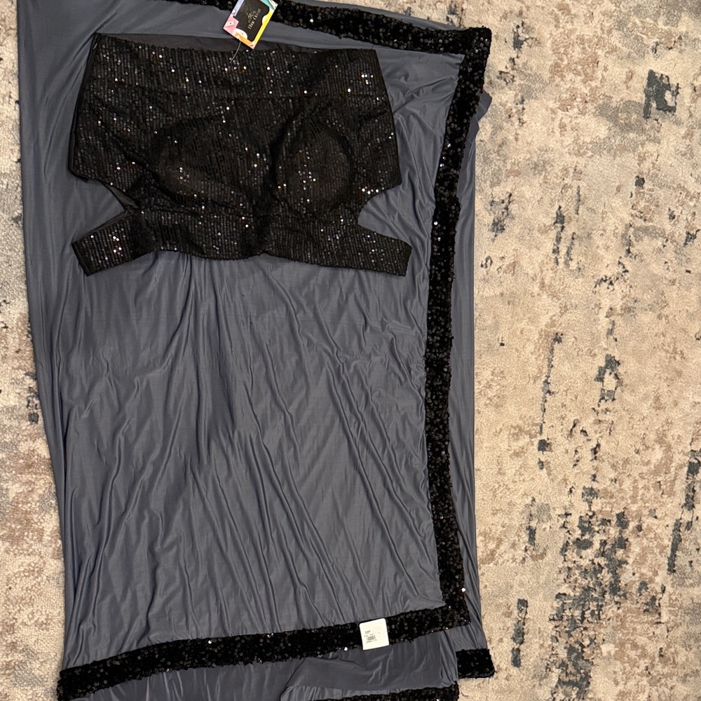 Chic Black Sequin Women's Dress